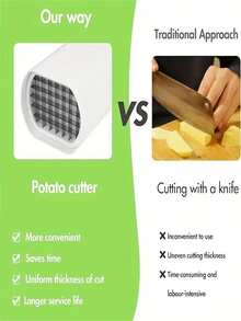 3 件套多功能不锈钢土豆切片机薯条切割工具 - 土豆切块机法式条制作机不锈钢蔬菜切片机土豆切片机蔬菜切割机手动切片工具食品切片机 3 件套多功能不锈钢土豆切片机薯条切割工具 - 土豆切块机法式条制作机不锈钢蔬菜切片机土豆切片机蔬菜切割机手动切片工具食品切片机 - 彩色 - 查看 4