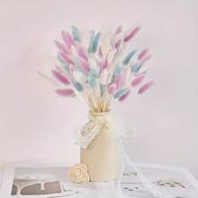 90pcs Artificial Rabbit Tail & Pampas Grass Decor Set - Ideal For Weddings, Home, And Rustic Parties DIY Table Centerpieces For Christmas, Halloween, Thanksgiving & Autumn Harvest