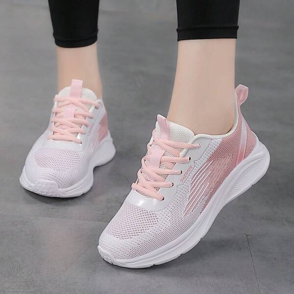 Spring/Summer New Casual Sports Shoes, Breathable Women's Running Shoes, Comfortable Soft Student Campus Mesh Chunky Sneakers