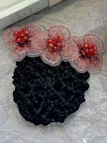 1 件专业工作发网帽，适用于女服务员、护士、空乘人员、酒店前台的发髻套，时尚百搭，马尾辫夹，发圈，发绳，发饰 - 韓粉 - 查看 11