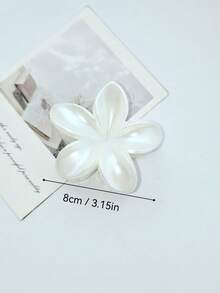 2pcs Women Elegant Large Acrylic Flower Hair Claw Clips, Sophisticated Personalized Bun Updo Decorative Hair Accessories For Daily Wear Hair Jaw Clip Hair Clamps Hair Clutch Hair Catcher Clip Fall Winter Hair Clip For Vacation Outfits Woman - Multicolor - View 5