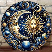 1 件复古太阳和月亮金属标牌、有趣的金属海报、2D 平面印刷多用途金属装饰、易于悬挂、房间装饰、家居装饰、厨房装饰、办公室装饰、花园装饰、户外装饰、卧室装饰、客厅装饰、咖啡厅装饰、餐厅装饰、车库装饰、酒吧装饰