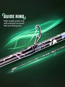 SOUGAYILANG 1.8m Spinning Rod & Reel Combo 5.2:1 Gear Ratio Aluminum Spool - Freshwater Fishing Kit For Gift Trout Bass Catfish Beginners Set (Fishing Line Bait Accessories Random) - Multicolor - View 4