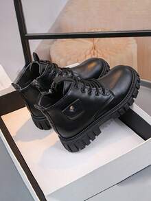 GAN AI Kids Boots - Black - View 1