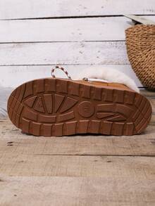 Sandalias de plataforma para mujer - Botas de nieve cálidas y duraderas para exteriores con suela antideslizante y cómoda, pantuflas de invierno con suelas planas reforzadas