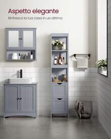 VASAGLE Storage Shelves & Racks - Xám - Xem 3
