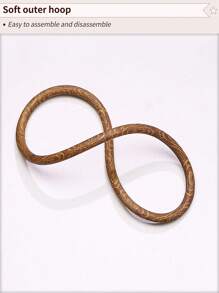 مجموعة 3 قطع/4 قطع من حلقات التطريز الخشبية البنية الرجعية المزيفة DIY، إطارات غرزة الصليب، إطارات إبرة الثقب، مصنوعة من ABS وPVC متينة، مع خطافات معدنية نحاسية للتعليق، مناسبة لديكور عيد الميلاد والهالوين، الأكياس والملابس والهواتف والمفاتيح والإكسسوارات الشعرية والمكتب والسرير والسيارة، تشمل 16 إبرة تطريز