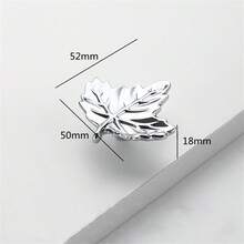 1 Tay nắm cửa tủ quần áo hình cành cây lá hoa bằng hợp kim kẽm sáng tạo - Nhiều màu - Xem 8