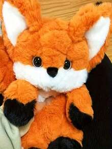 Good Night, Little Fox, Cute Fox Plush Doll And Sleep Doll - Cartoon Style Doll, Fluffy Polyester Fiber, Perfect For Birthday, Christmas, Thanksgiving Gifts, Room & Sofa Decor, Plush Doll, Plush, Birthday Gift, Stitch, Adorable Doll, Doll, Plush. - Multicolor - View 10