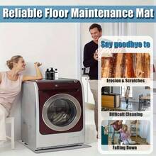 1pc Silicone Washing Machine Drip Tray, Non-Slip Washing Machine Drain Tray, Anti-Vibration Floor Protector For Dryer And Washing Machine, Easy To Clean Drip Pad, Non-Hole Design