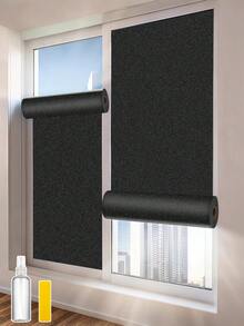 1 Roll Of 100% Blackout Frosted Glass Window Film, Glass Sticker Insulation Film, Sunscreen Privacy Protection Film, UV Blocking Sunshade Film, Home Use Anti-Peeping Modern Holographic Window Stickers, Suitable For Indoor Family Office Kitchen Decoration, Enhancing Privacy And Comfort, Home Decor - Multicolor - View 14