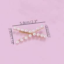 1 Peça Presilha de Cabelo em Formato de Cruz, Presilha de Cabelo com Pérola, Presilha de Franja em Formato de Cruz, Presilha de Cabelo Reto, Presilha de Cabelo Elegante com Pérola, Grampos de Cabelo, Ganchos de Cabelo, Presilhas para Cabelo, Grampos de Cabelo, Barras de Cabelo, Grampos