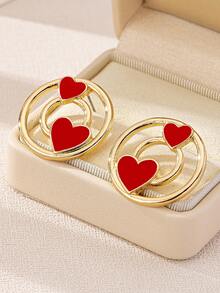 1對夏日清新桃子設計耳釘 - 桃子耳釘 - 查看 10