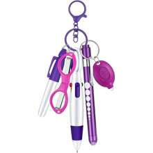 Best-Selling Nurse Pen Set, A Set Of 6 Nurse Pens Includes A Marker Pen, A Pen With A Light, A Retractable Ballpoint Pen, A Foldable Scissors, An ID Card Holder And A Lanyard.