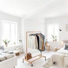 1 pieza Percha de madera con flocado antideslizante, percha de ropa de uso dual seco y húmedo con mayor grosor para almacenamiento en el armario