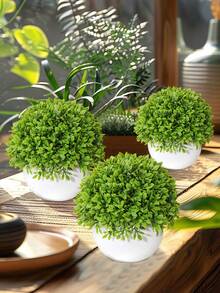 1 قطعة/2 قطعة نباتات بونساي صناعية من الصندل الأبيض والأسود، أوراق إكليل الجبل المقلدة، أصص بلاستيكية، مصنوعة من مواد البولي بروبلين والبولي إيثيلين، ديكورات مكتبية، زهور اصطناعية، نباتات مقلدة، ديكور حفلات الزفاف والتخرج والحدائق والمنزل والغرف المعيشية والنوم والمطبخ - متعدد الألوان - مشاهدة 11