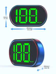 NUEVO Velocímetro GPS HUD Pantalla frontal digital del automóvil con luz de fondo verde Medidor de velocidad GPS KMH MPH para todos los accesorios de automóvil Accesorios de piezas de automóvil Enchufar y jugar Chipsets duales GPS+Beidou - Multicolor - Ver 4