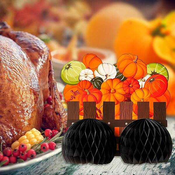 1pc Funny Fruit Cartoon Thanksgiving Paper Cutting Decoration, Spring/Autumn Party, Home/School/Classroom Decor, Holiday DIY Craft