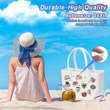 MultiPocket Bag Inserts For Tote Bags Lightweight Nylon Bag Inserts For Travel Hard Shell Bag Inser10 Pcs Charms For Bogg Bags Acrylic Nurse Charms Accessories Suitable For Simply Southern Beach Totes Decoration Luxury Felt Bag Inserts For Designer Bags - C - 查看 2