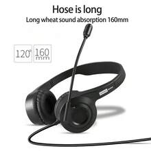 Lenovo Headphones E01 Professional Noise Reduction Single-Sided Rotatable Microphone Headset Anti-Tangling Wire Suitable For Computers/Notebooks/Tablets/Mobile Devices Head-Mounted Wired Headset Black Single USB Black Single USB - Black Single USB - View 7