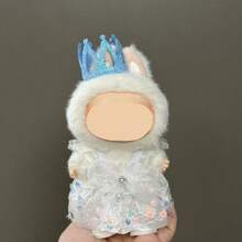 17cm Doll Clothes Outfit Set, Including Crown And Dress, For Labubu
