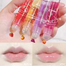 6pc Roll On Lip Gloss Set Moisturizing Lip Oil, No-Sticky Lip Gloss Lip Balm, Fruit Flavoured Lip Oil For Dry Lips - 多色 - 查看 5