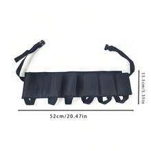 6-Pack Insulated Neoprene Beer Bottle Carrier Bag, Outdoor Picnic Beverage Holder With Waist Strap