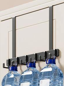 1 pieza Perchero de ganchos sobre la puerta, perchero de almacenamiento multifuncional de metal resistente con ganchos para colgar abrigos, toallas, bolsos, sombreros para la entrada, cocina, baño y sala de estar