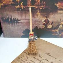 Cute Mini Broom, Car Hanging Decor, Halloween Pendant, Desktop Decoration