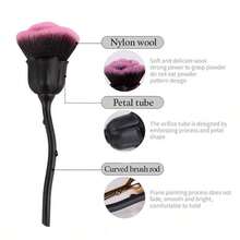 漂亮玫瑰粉刷，软毛化妆刷，腮红刷，美容工具，美甲刷，美甲配件，工具，除尘刷