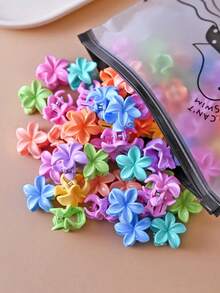 20/30/40pcs Matte Finish Flower Hair Clips, Non-Slip Daisy Hair Clips, Cute Mini Flower Hair Clips For Girls, Suitable For Fine Hair, Mixed Adorable Hair Accessories - Multicolor - View 3