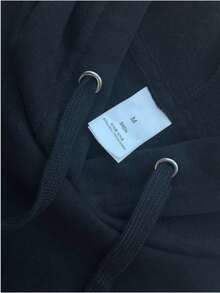 Sudadera con capucha de conciencia de la cinta azul del guerrero del cáncer cervical para hombres - Algodón ultra suave y transpirable, impresión de guerrero desgastado y diseño de cinta azul, ropa casual temática de cáncer, uso diario de primavera y otoño, ropa de caridad el cáncer (lavable a mano) - Negro con letras blancas, ajuste regular, cuello redondo y capucha con cordón, de la cinta de unidad, adecuada para promoción y comodidad - Negro - Ver 3