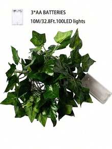 1 件 6.56 英尺/16.4 英尺/32.8 英尺装饰灯串 - 人造常绿叶 LED 灯串、装饰夜灯、室内装饰氛围灯、墙壁装饰夜灯、桌面装饰夜灯，适用于房间、酒吧、生日派对、餐厅、客厅装饰、生日礼物（不含电池） - 樹葉燈 - 查看 13