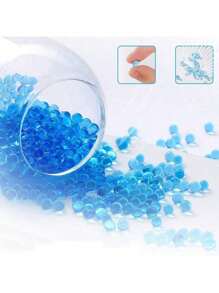100,000 颗蓝色水珠、水凝胶珠，可用于花瓶填充、婚礼中心装饰、圣诞装饰、节日花卉装饰