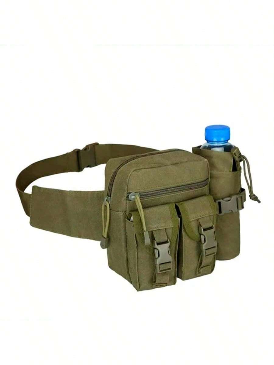 Multifunctional Waist Bag Shoulder Belt Bottle Holder - 軍綠色 - 查看 1