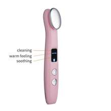 Elektrischer Gesichts-Massagegerät mit Augen-Massage, wiederaufladbar, Heißtherapie, Vibrationsmassage für Augenpflege und Gesichtsrelaxation, für den Heimgebrauch, 300mAh