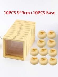 10 件/套粉色 PE 薄膜珠宝包装盒，防水抗氧化，便携式 3D 独立浮动框架膜，适用于戒指、耳环、项链礼品包装情人节返校