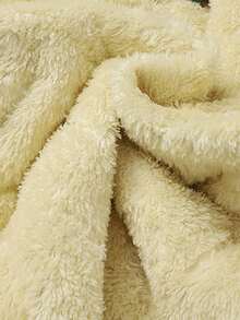 男士加厚抓绒背心，石墨烯保暖内衬 - 冬季保暖无袖外套 - 黑色 - 查看 10