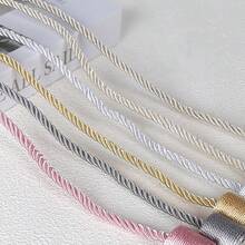 Creative No-Drill Iron Window Tie Bands, High Magnetic Force Magnetic Woven Simple Magnetic Suction Cylindrical & Conical Curtain Tie Backs