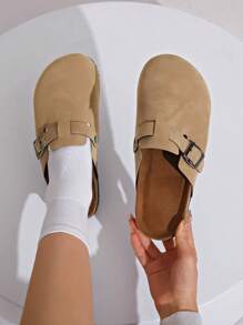 Women's Spring New Round Toe Thick Sole Comfortable Slip-On Casual Fashion Mules