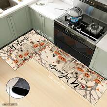 1 pieza Felpudo de Halloween, estampado abstracto de fantasma, animal y calabaza de dibujos animados, antideslizante de diatomita, alfombra de cocina, felpudo, alfombra rectangular impresa en 3D, adecuada para sala de estar, dormitorio, pasillo, baño, lavandería, decoración del hogar interior y exterior - Multicolor - Ver 18