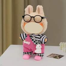 (Clothes Only) 17cm Labubu Cute Resin Doll Clothes Set, 1st/2nd/3rd Generation Doll Outfit, Sitting Party Accessories For Labubu