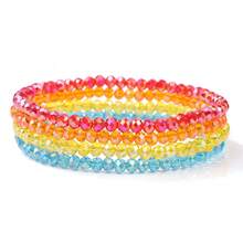 4入組時尚天然石珠寶手鍊套裝，適用於女孩子治療靈氣水晶石手鍊，女男士能量冥想禮物