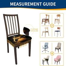 1/4/6/40 Stücke Halloween-Thema Kleine Katze im Hexenkostüm bedruckte abnehmbare Vollbezug Stretch Milchfaser Stoffstuhlbezüge, Restaurantstuhlbezüge - Quadratische Sitzkissen Bezüge für Restaurant, Küche, Esszimmer, Hotel Sitzbezüge, abnehmbare weiche Kissen Stuhlbezüge