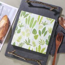 20/40 Peças Guardanapos Descartáveis de Folha de Eucalipto, Suprimentos Festivos de Primavera, 2 Camadas, 13*13 Polegadas Lenços de Papel Impressos para Festa ao Ar Livre, Piquenique, Restaurante, Festa em Casa, Casamento, Guardanapos de Papel para Festa - Folha - Visão 11