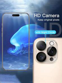 Juego de 4 piezas: 2 protectores de pantalla de vidrio templado anti-espionaje + 2 protectores de lente de cámara 3D, claridad HD 1:1, resistente a arañazos, duradero, apto para iPhone X/XR/11/12/13/14/15/16/16Pro/16Plus/16Pro Max/16e/17 Serie completa, película para teléfono móvil, accesorios para teléfono móvil, apto para funda de teléfono móvil