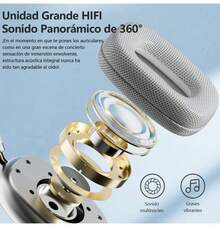 Audífonos Inalámbricos de Diadema Bluetooth P9 Pro Max Cancelación de Ruido y Batería Larga - Blanco - Ver 7
