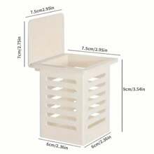 1/3/5 Stücke Kunststoff Badezimmer Aufbewahrungsboxen, wandmontierter Aufbewahrungsregal ohne Bohren für Studentenwohnheime, Mehrzweck Zahnbürste Zahnpasta Halter, Kamm & Make-up Pinsel Organizer, Essstäbchen & Küchenutensilien Aufbewahrungskorb, Schreibwaren & Stifthalter