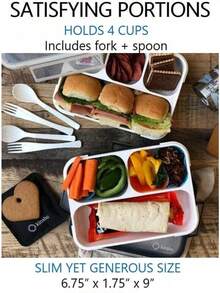 Lunch Box - Grey + Black - View 2