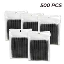 Waloshow 100 片/包一次性睫毛湿巾棒，睫毛延长清洁工具 - 彩色 - 查看 25